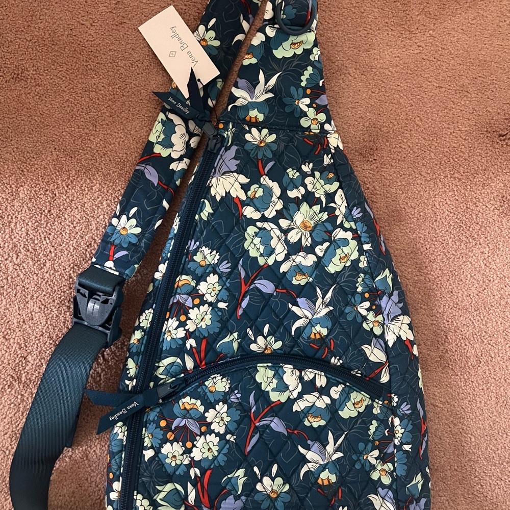 Vera Bradley brand new floral burst essential sling backpack - new with tags